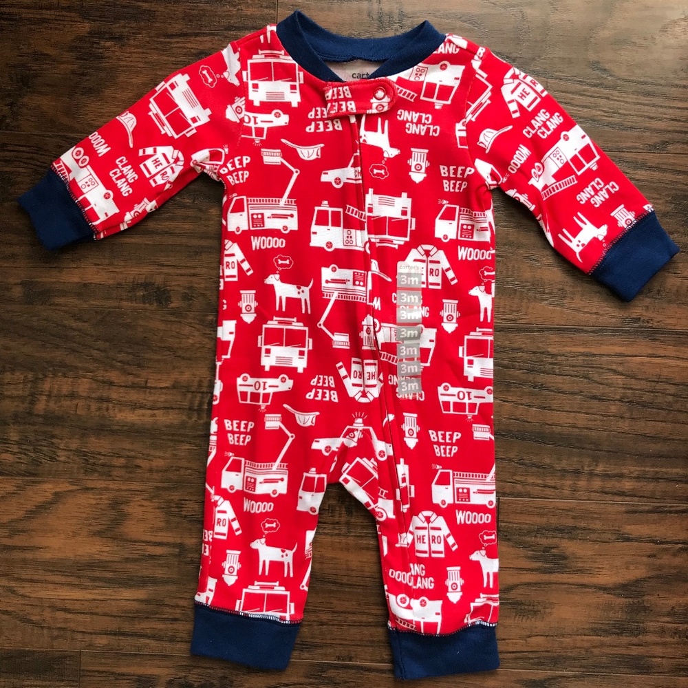 Carter's Boys Zip Up Onesie NWOT Size 3M
